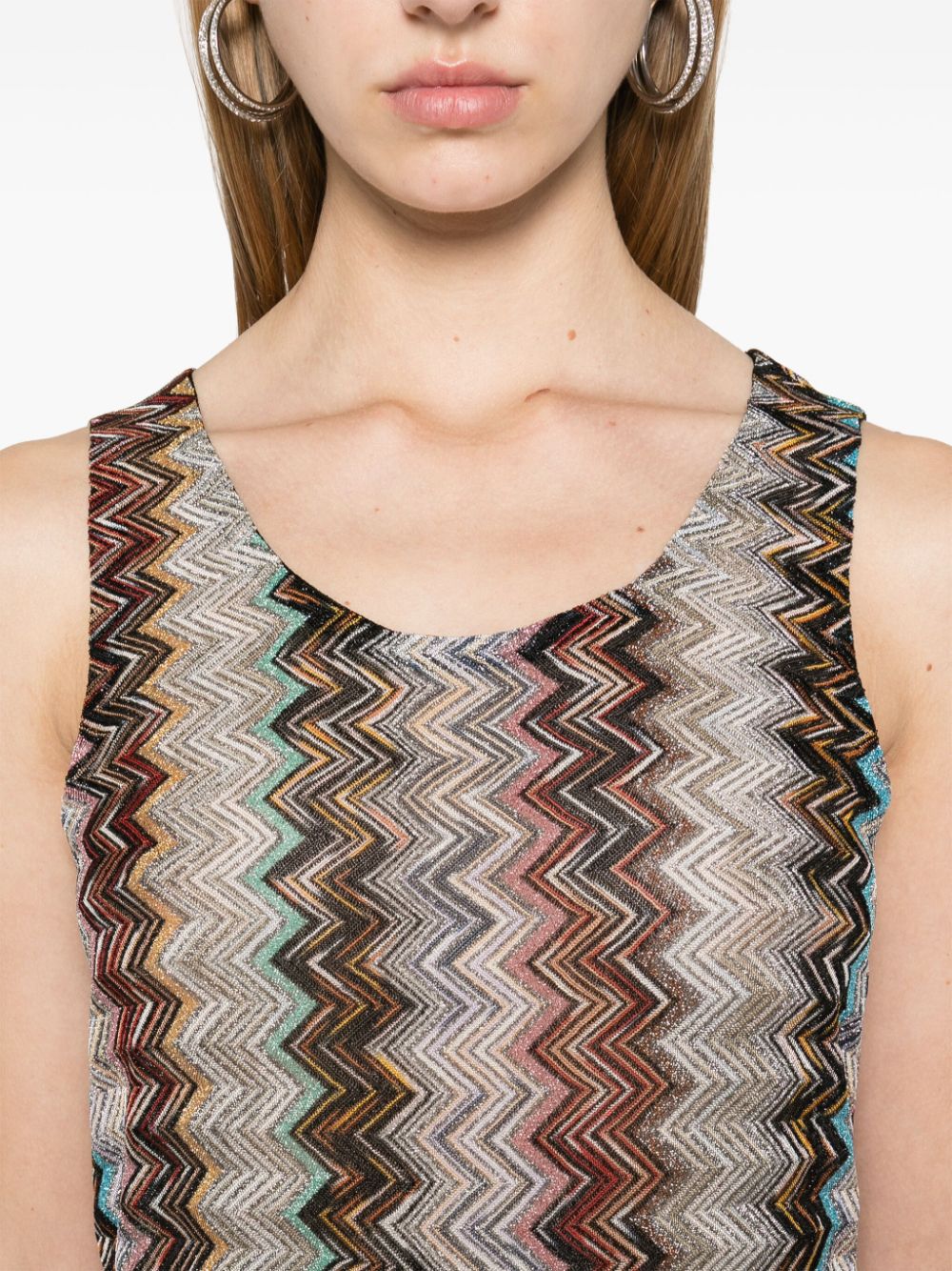 Missoni Women's Multicolor Zigzag Sleeveless Top image 2