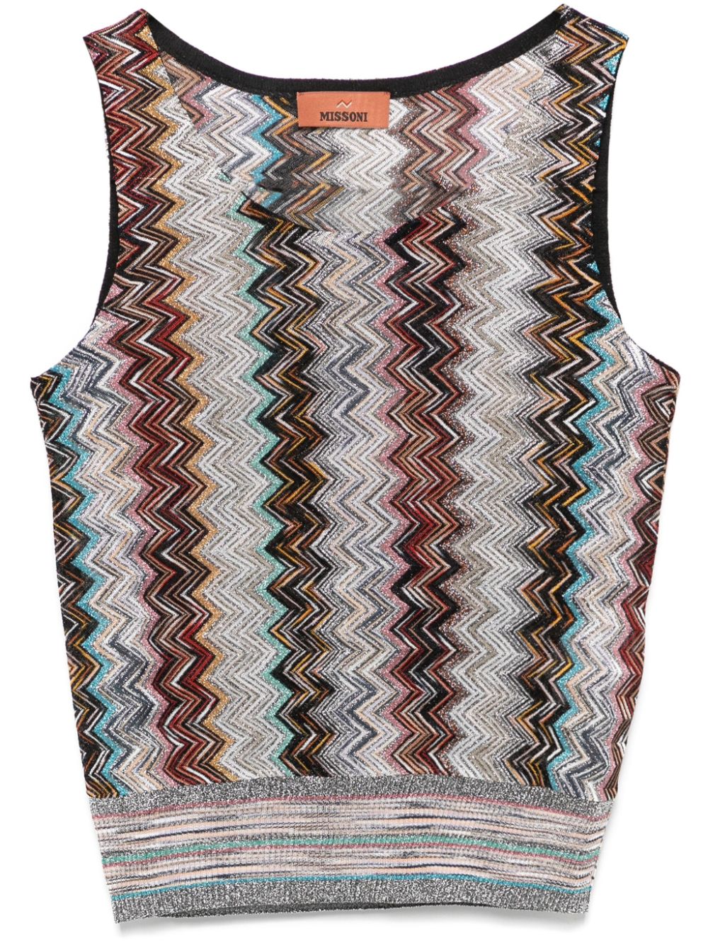 Missoni Women's Multicolor Zigzag Woven Sleeveless Top image 0