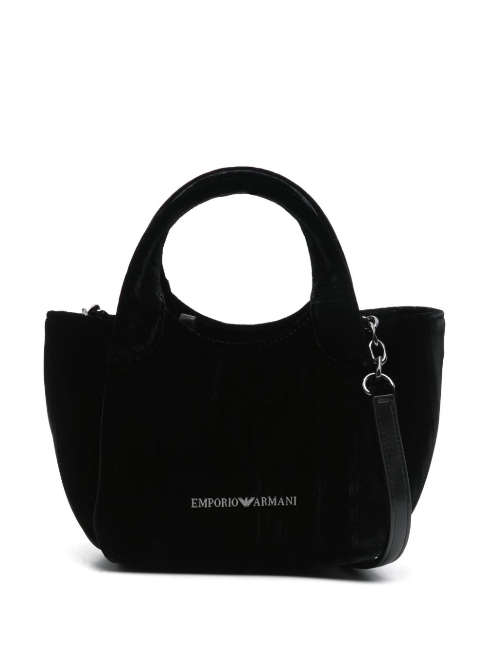 E'CLAT Black Velvet Lobster Claw Clasp Bag image 0