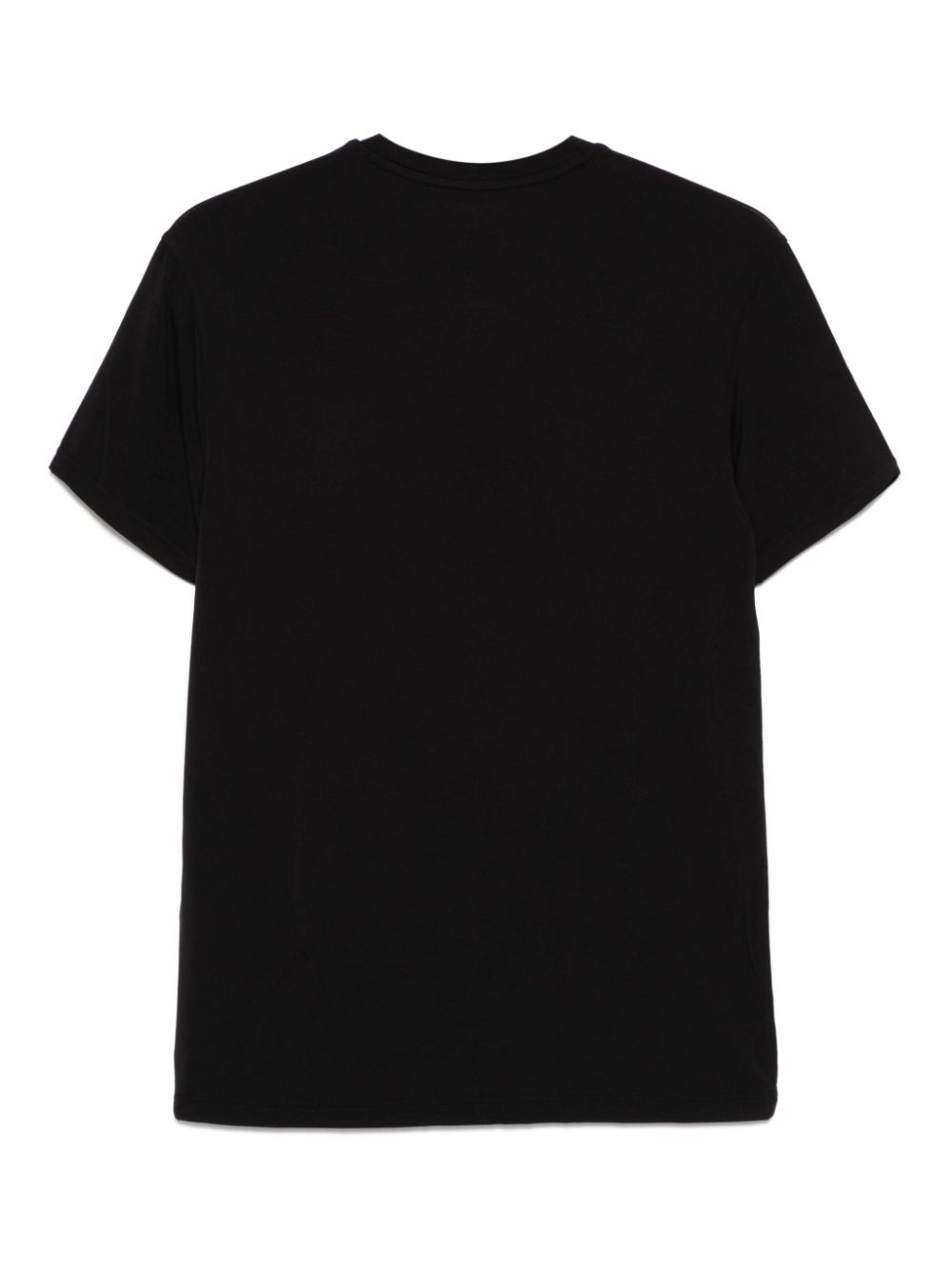 Emporio Armani Men's Black Cotton T-Shirt with Logo image 2