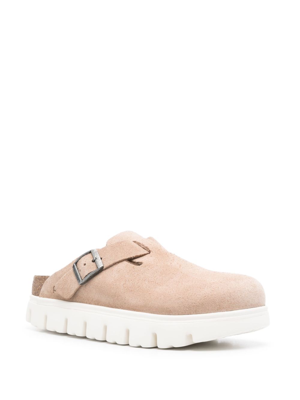 Birkenstock Suede Sandals with Buckle Detail - Beige image 1