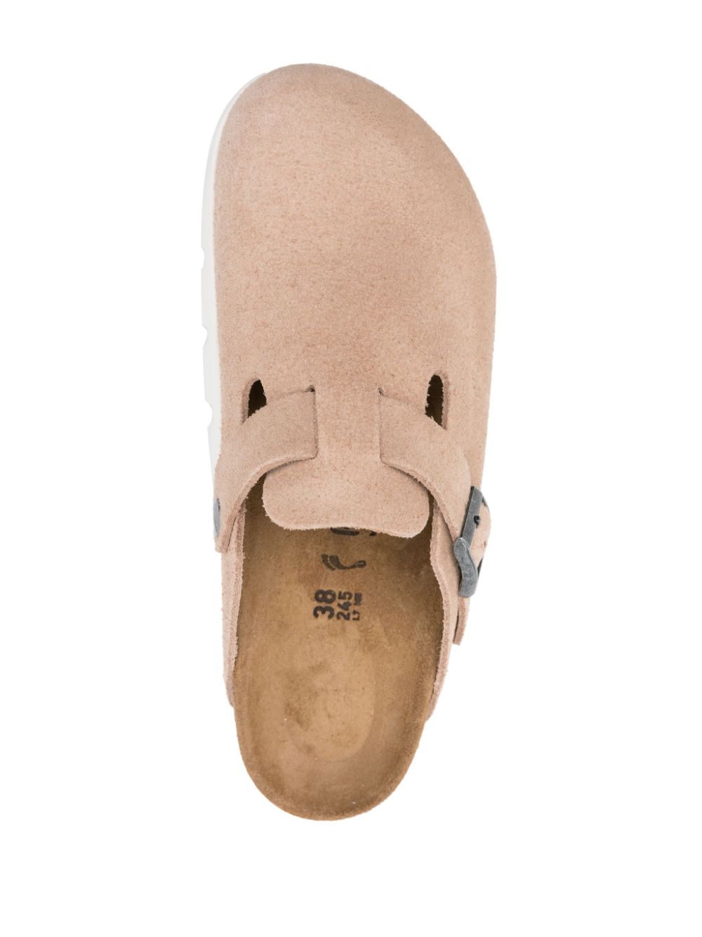 Birkenstock Suede Sandals with Buckle Detail - Beige image 3