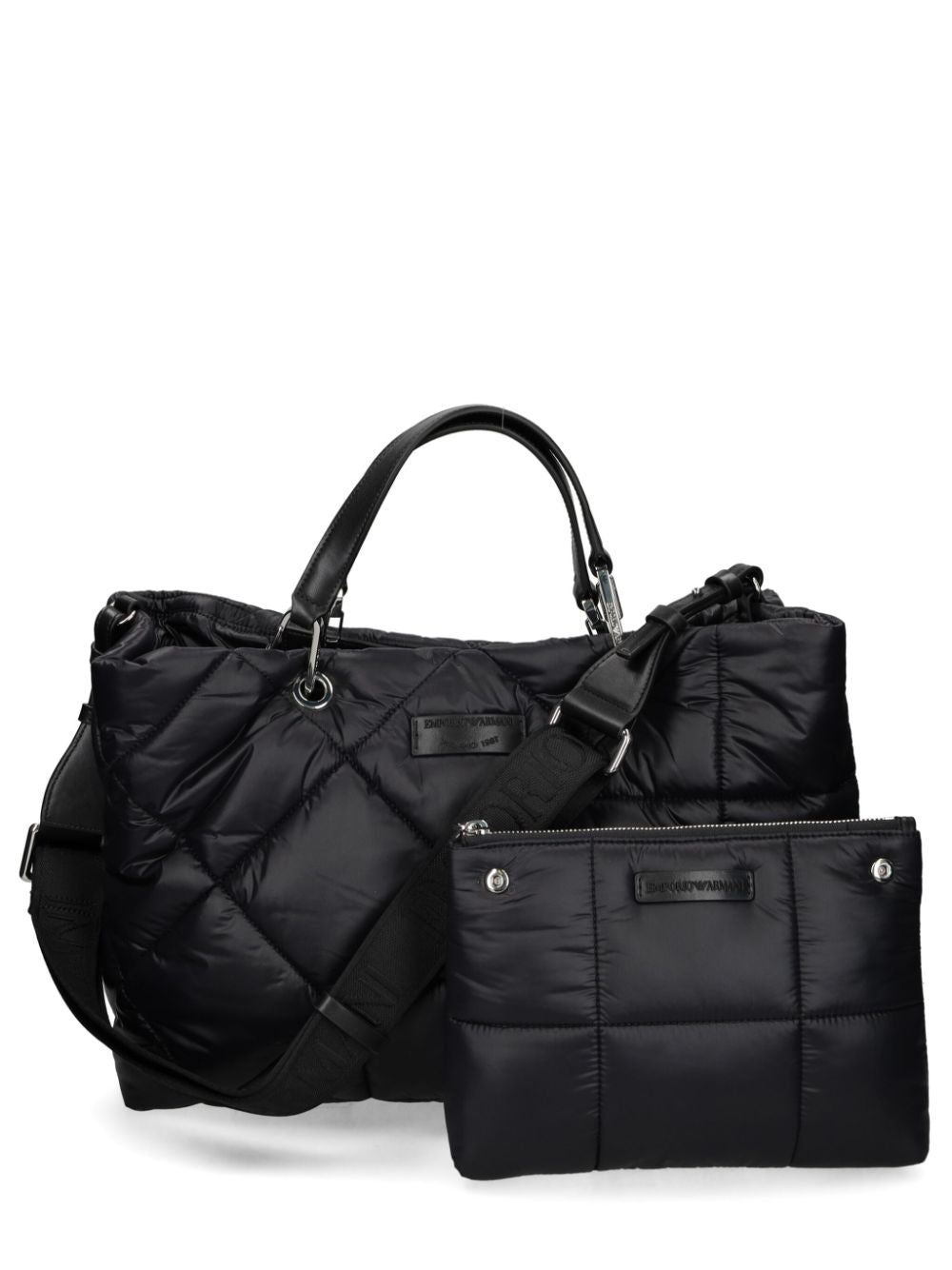 Emporio Armani Black Quilted Shoulder Bag image 0