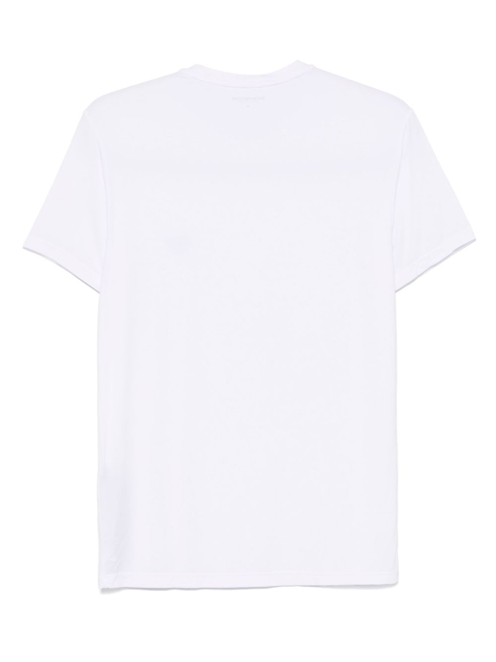 Emporio Armani Men's White Cotton T-Shirt with Logo image 1