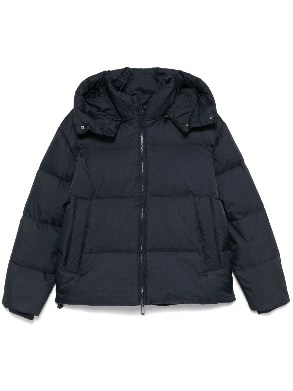 Emporio Armani Men's Blue Quilted Down Jacket image 0