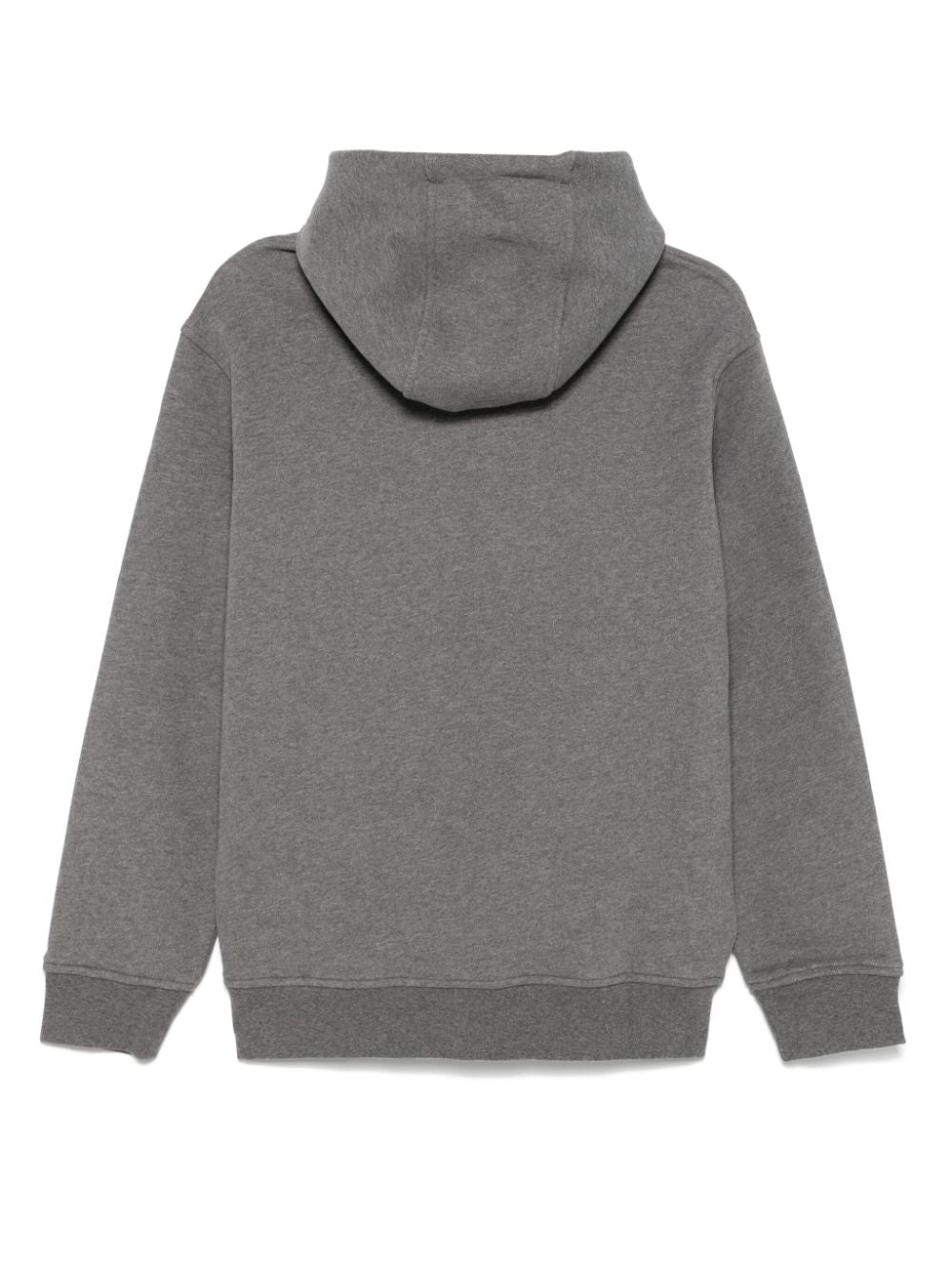 Emporio Armani Men's Grey Cotton Drawstring Hoodie image 1