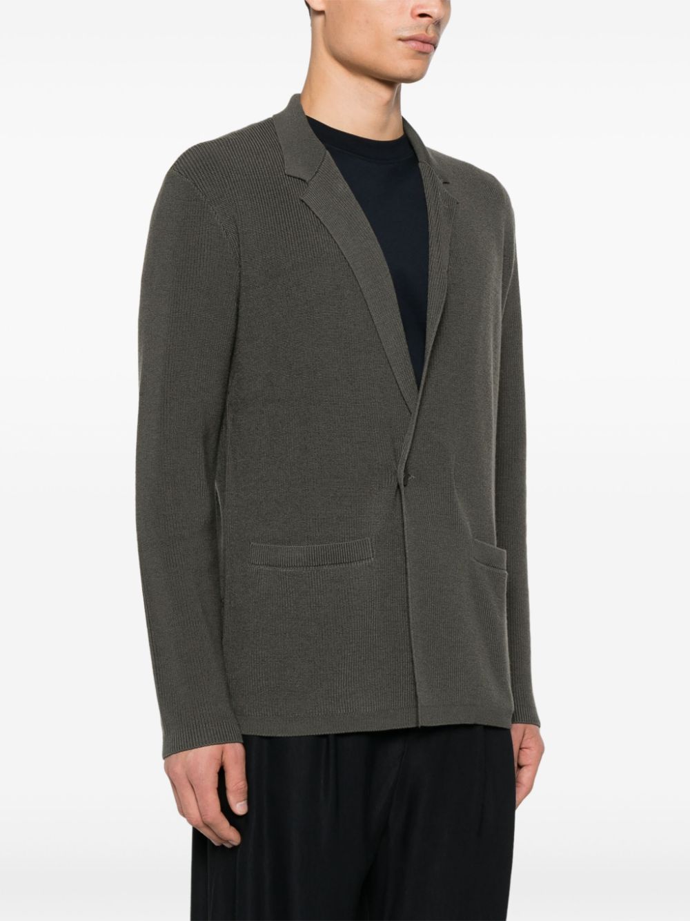 Emporio Armani Green Wool Blend Jacket image 2