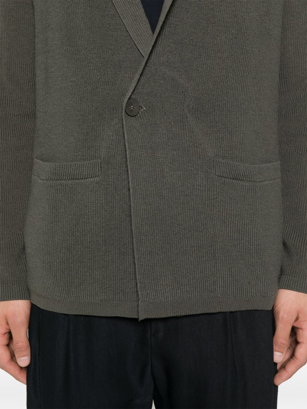 Emporio Armani Green Wool Blend Jacket image 3