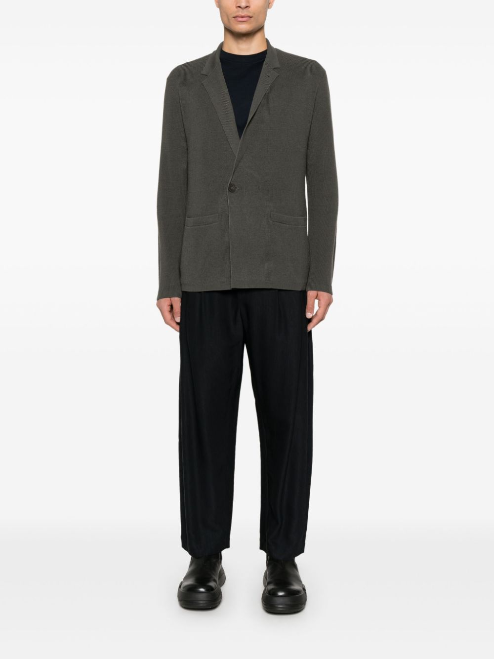 Emporio Armani Green Wool Blend Jacket image 4