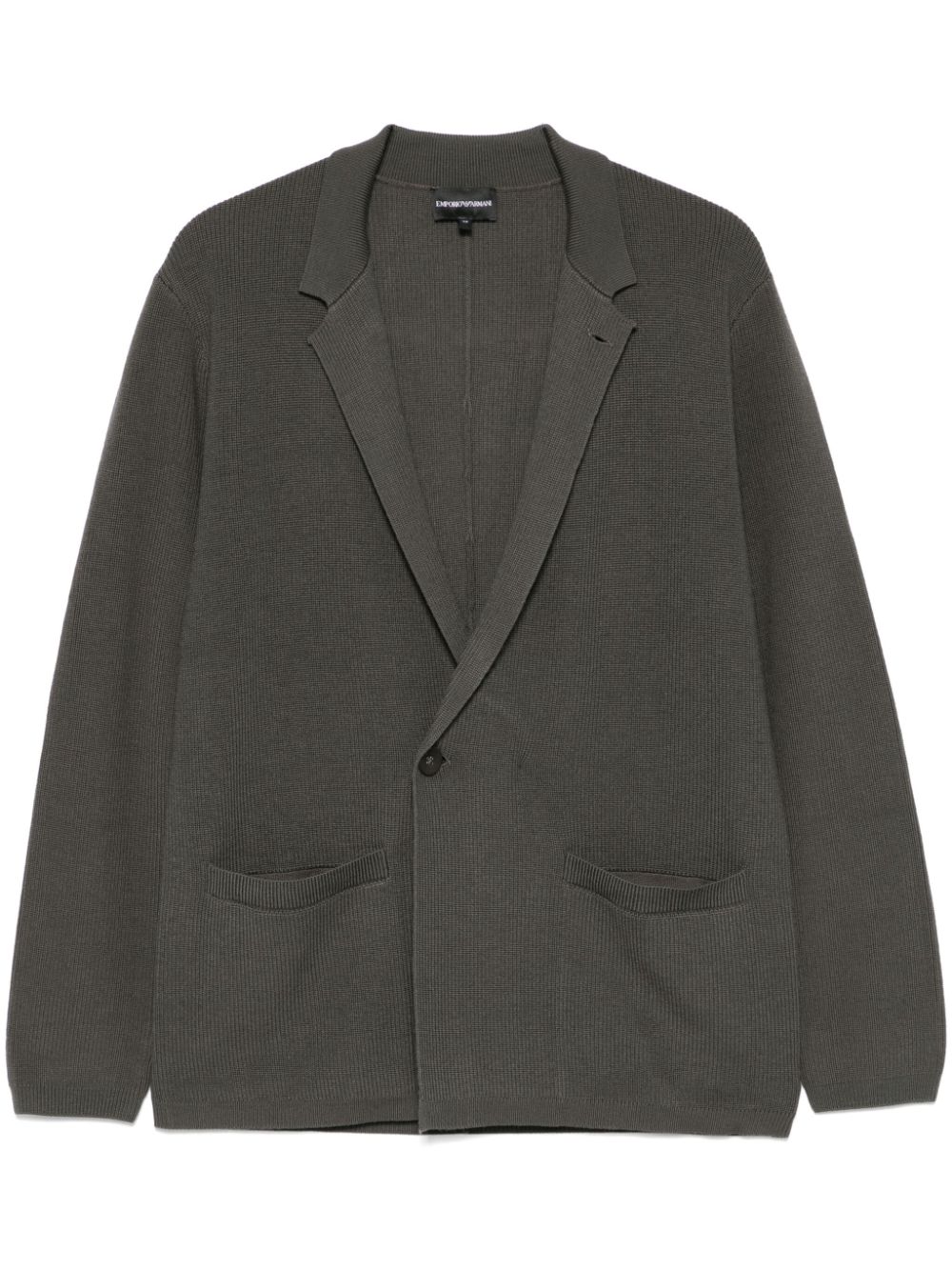 Emporio Armani Green Wool Blend Jacket image 0