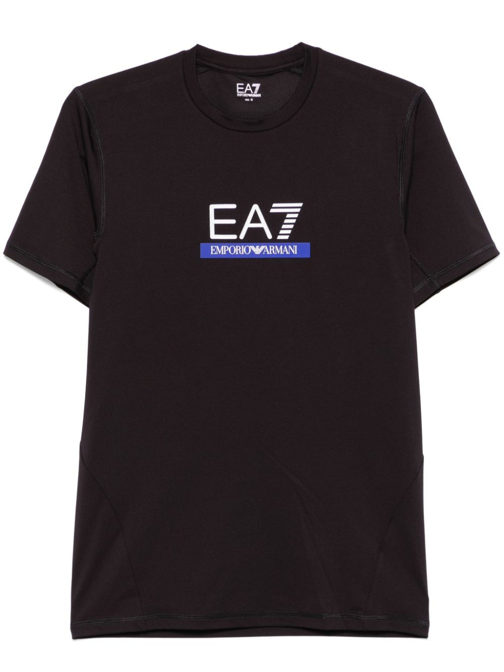 EA7 Men's Black Recycled Polyester T-Shirt image 0