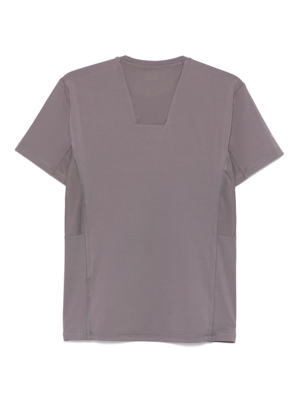 EA7 Men's Grey Technical T-Shirt with Panelled Design image 1