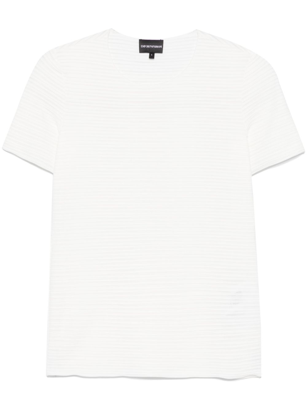 Emporio Armani Men's White Cotton T-Shirt image 0