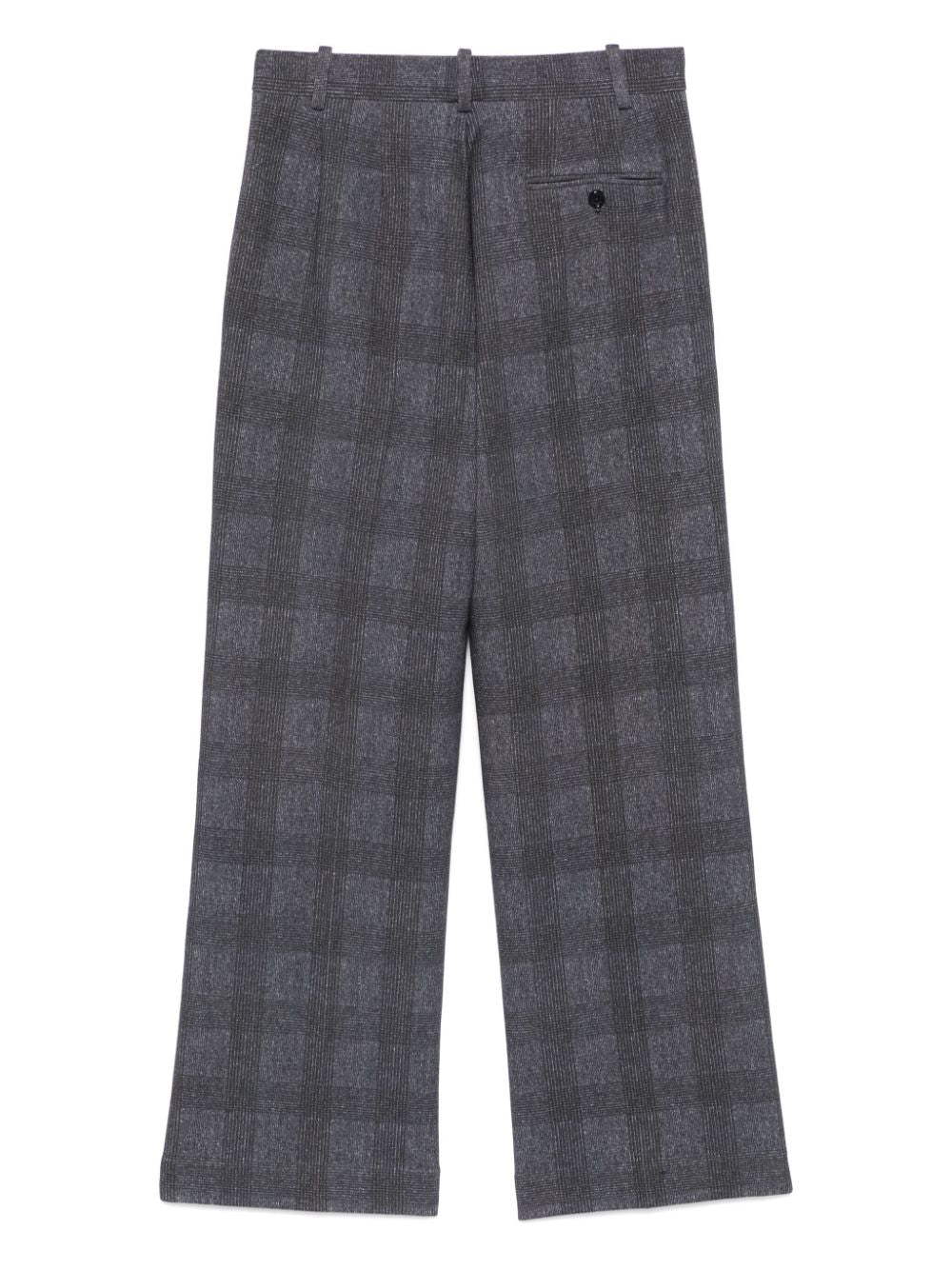 Circolo 1901 Blue Check Cotton Blend Trousers image 1