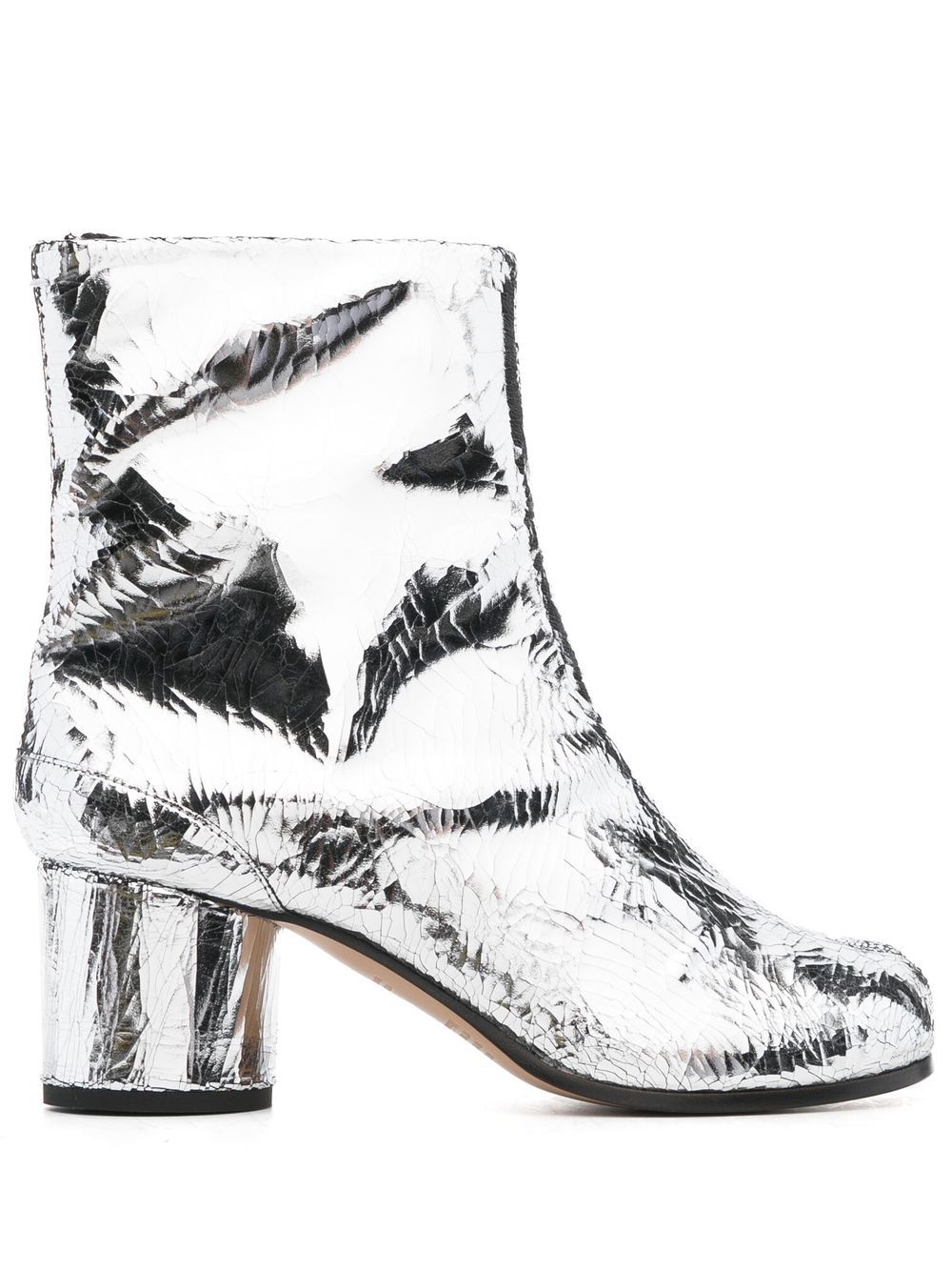 Maison Margiela Silver Calf Leather Ankle Boots image 0