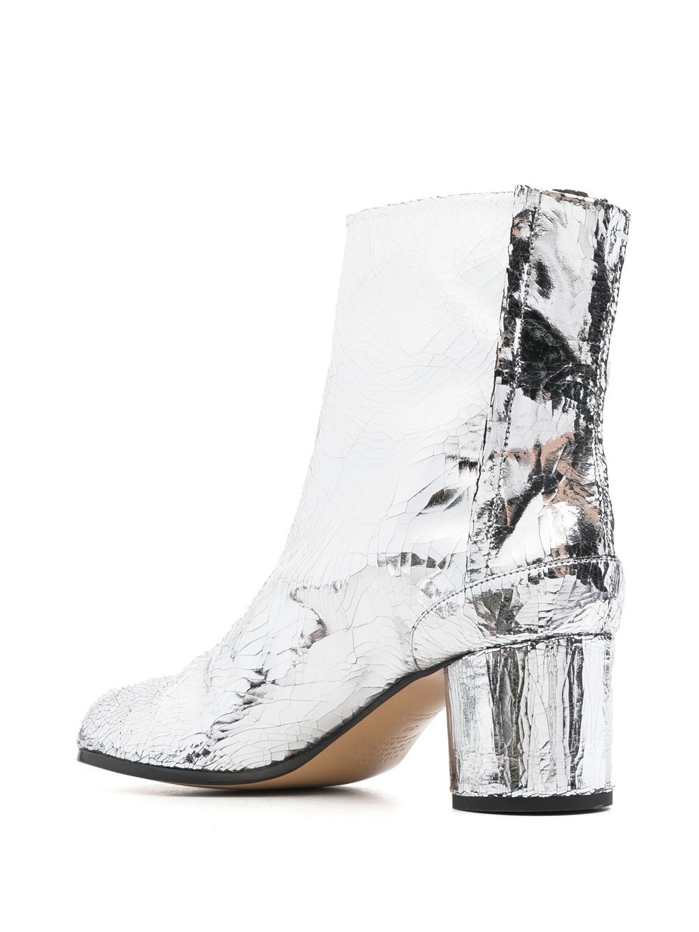 Maison Margiela Silver Calf Leather Ankle Boots image 1