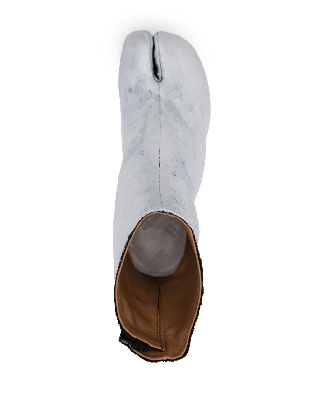 Maison Margiela White Leather Tabi Ankle Boots image 1