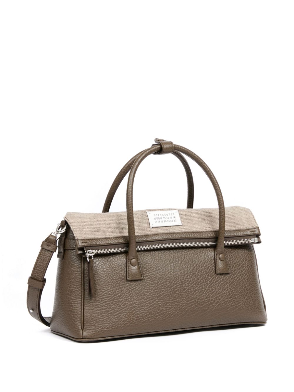 Maison Margiela Beige Calfskin Leather Handbag image 2