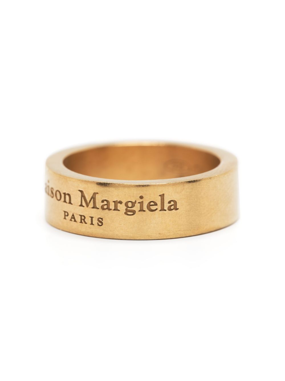 Maison Margiela Bijoux Golden Logo Ring image 1