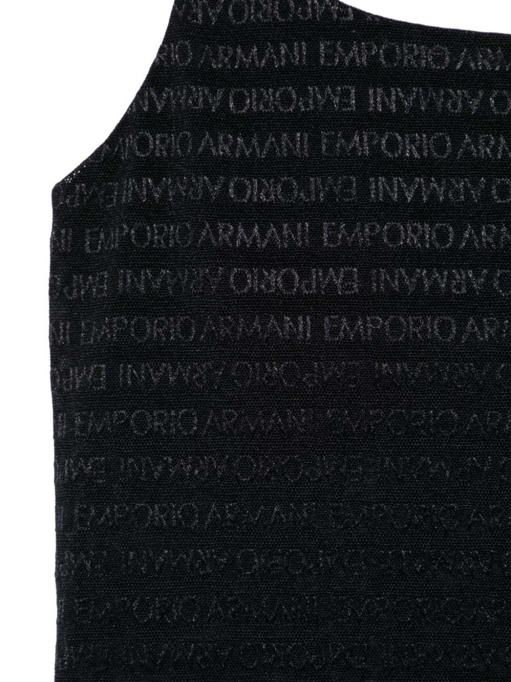 Emporio Armani Black Mesh Logo Top image 1