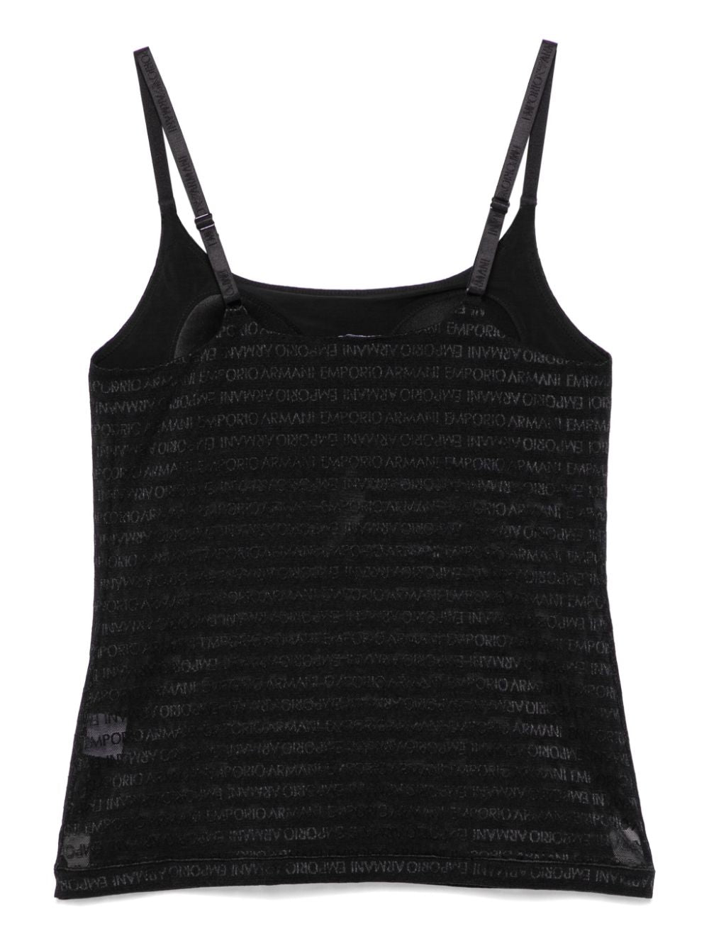 Emporio Armani Black Mesh Logo Top image 2