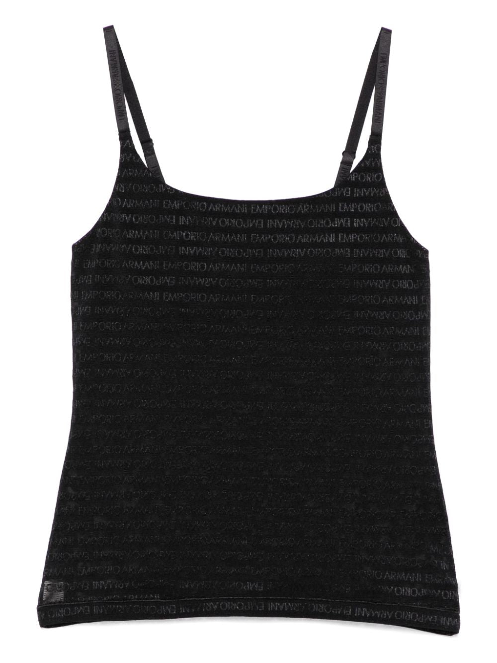 Emporio Armani Black Mesh Logo Top image 0