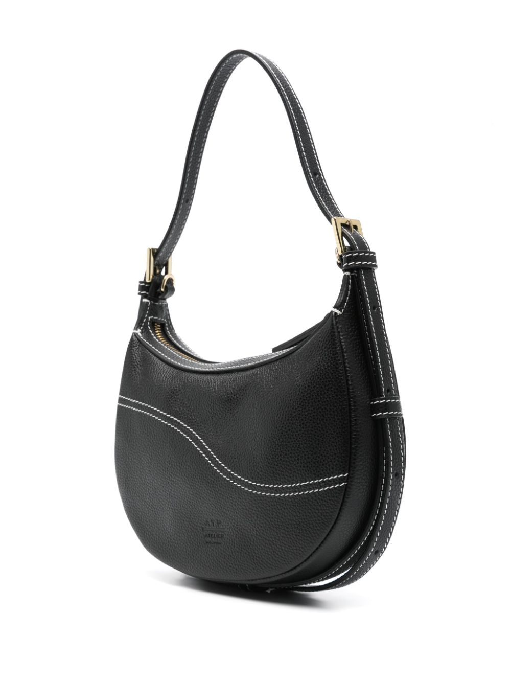 ATP Atelier Our Bags Black Leather Shoulder Bag image 4