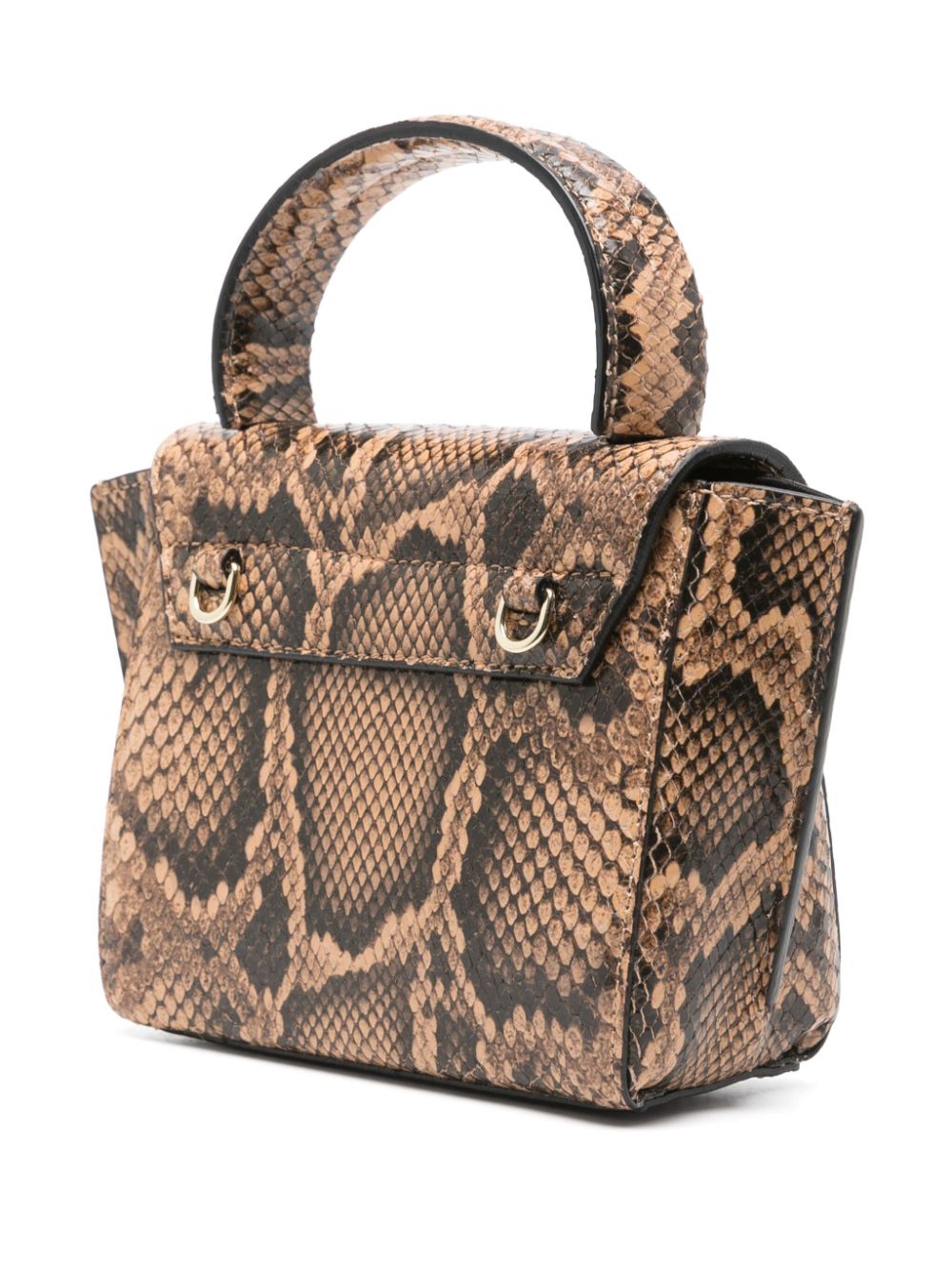 ATP Atelier Our Bags Snakeskin Print Leather Tote Bag - Beige image 4