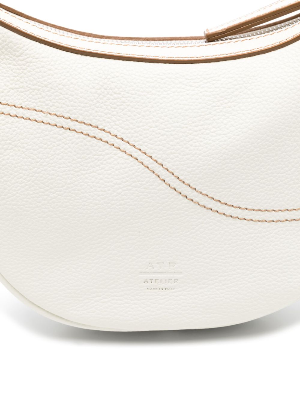 ATP Atelier Our Bags White Leather Shoulder Bag image 3