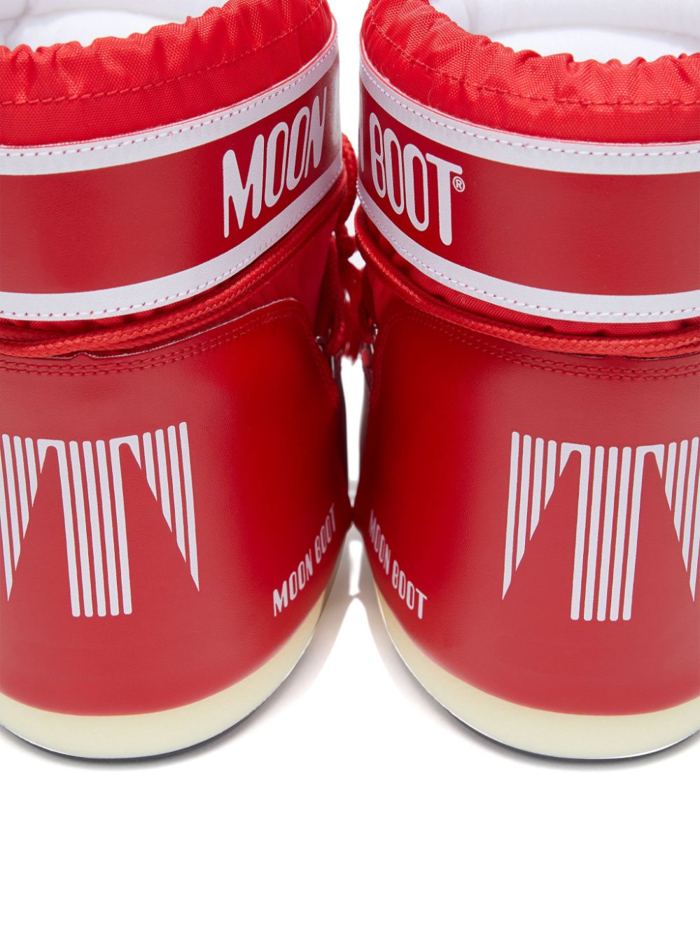 Moon Boot Red Logo-Tape Ankle Boots image 2