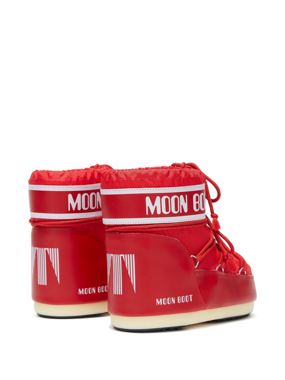 Moon Boot Red Logo-Tape Ankle Boots image 3