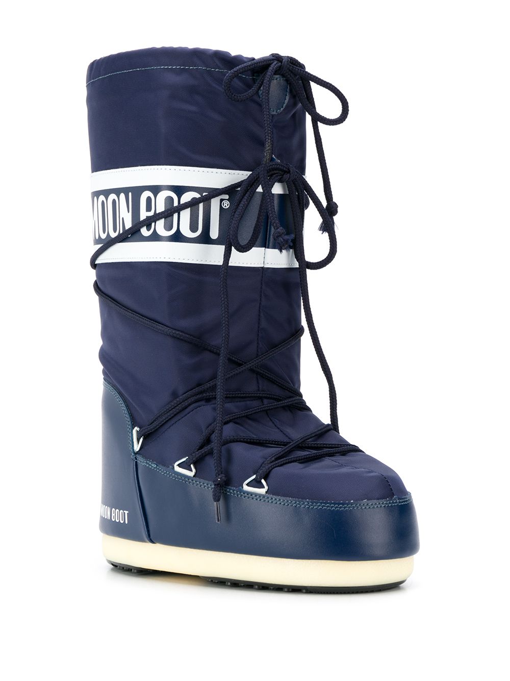 SLEEKEO Moon Boot Blue Water-Repellent Padded Winter Boots image 3