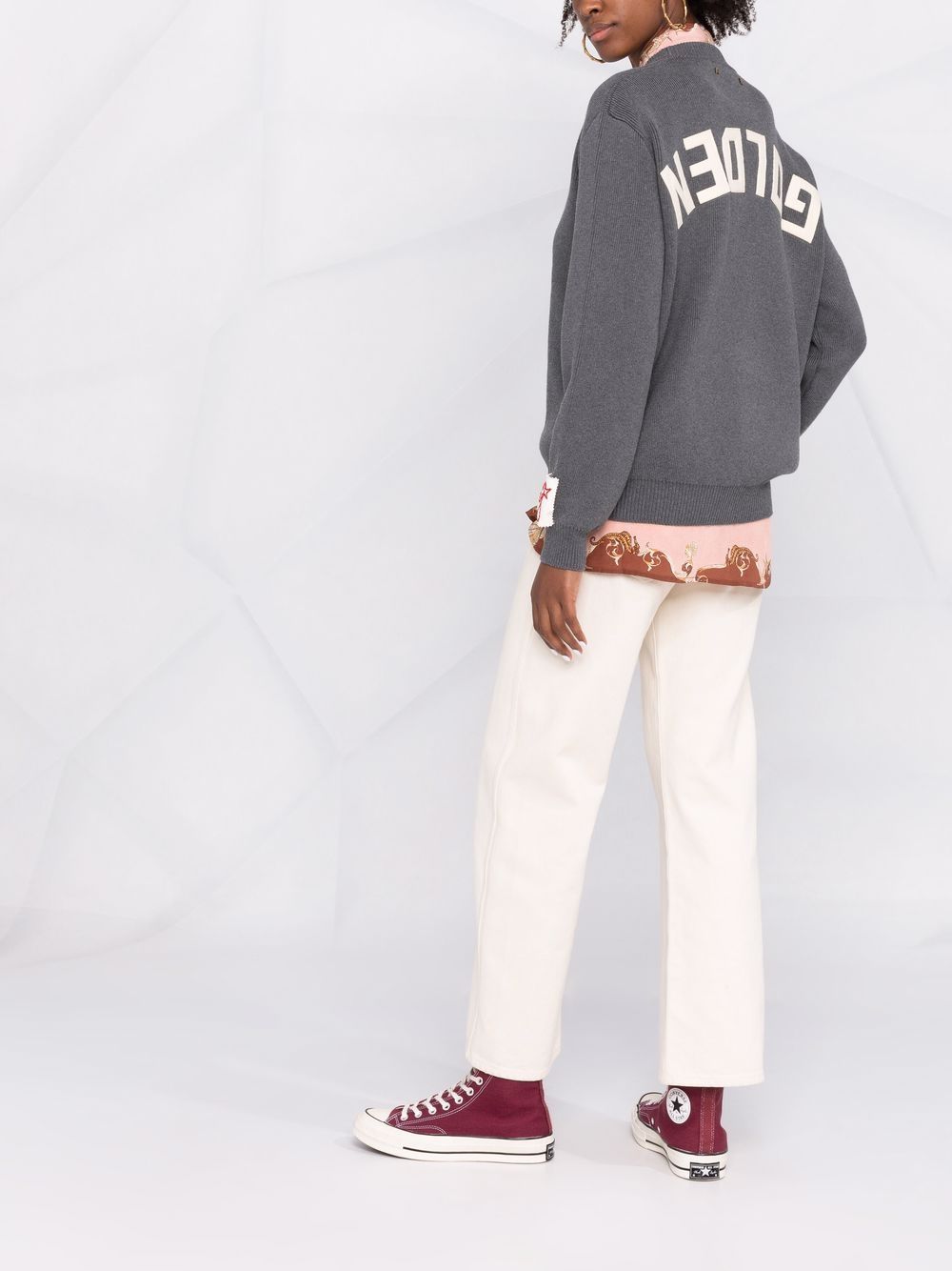 Golden Goose Dany Ribbed Crewneck Sweater in Grey image 5