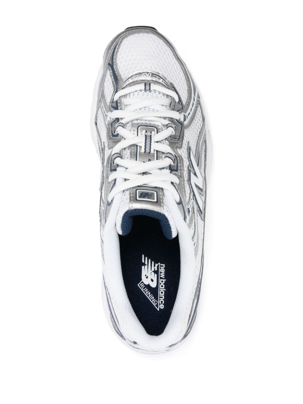 New Balance Classic White Mesh Sneakers for Men image 2