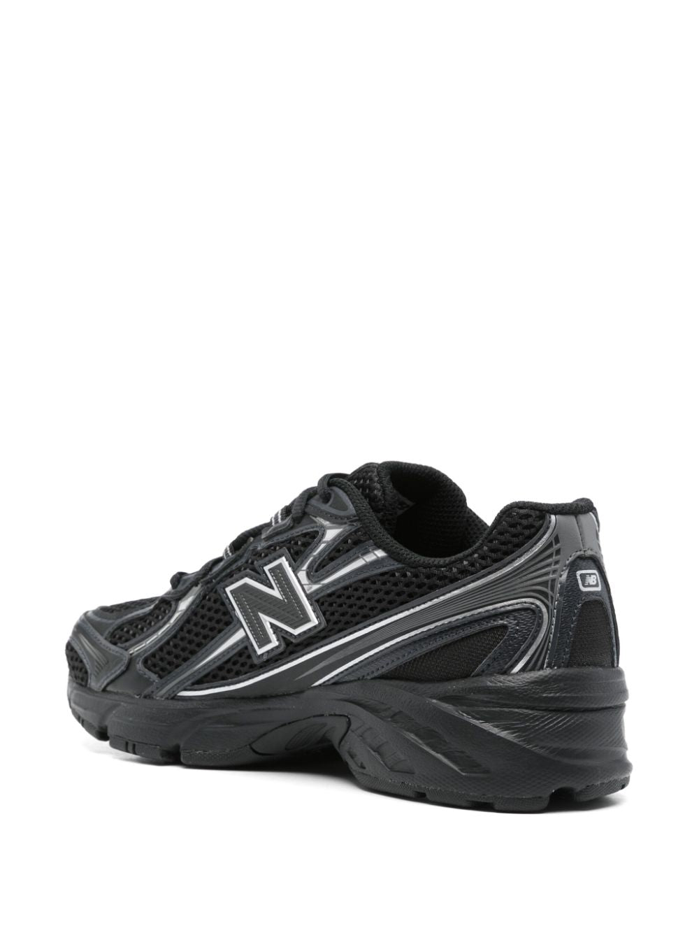 New Balance Men's Black Mesh Sneakers image 1