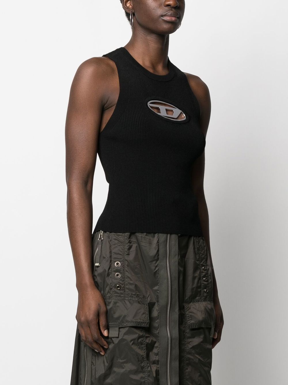 Diesel Women's Black Sleeveless Top image 2