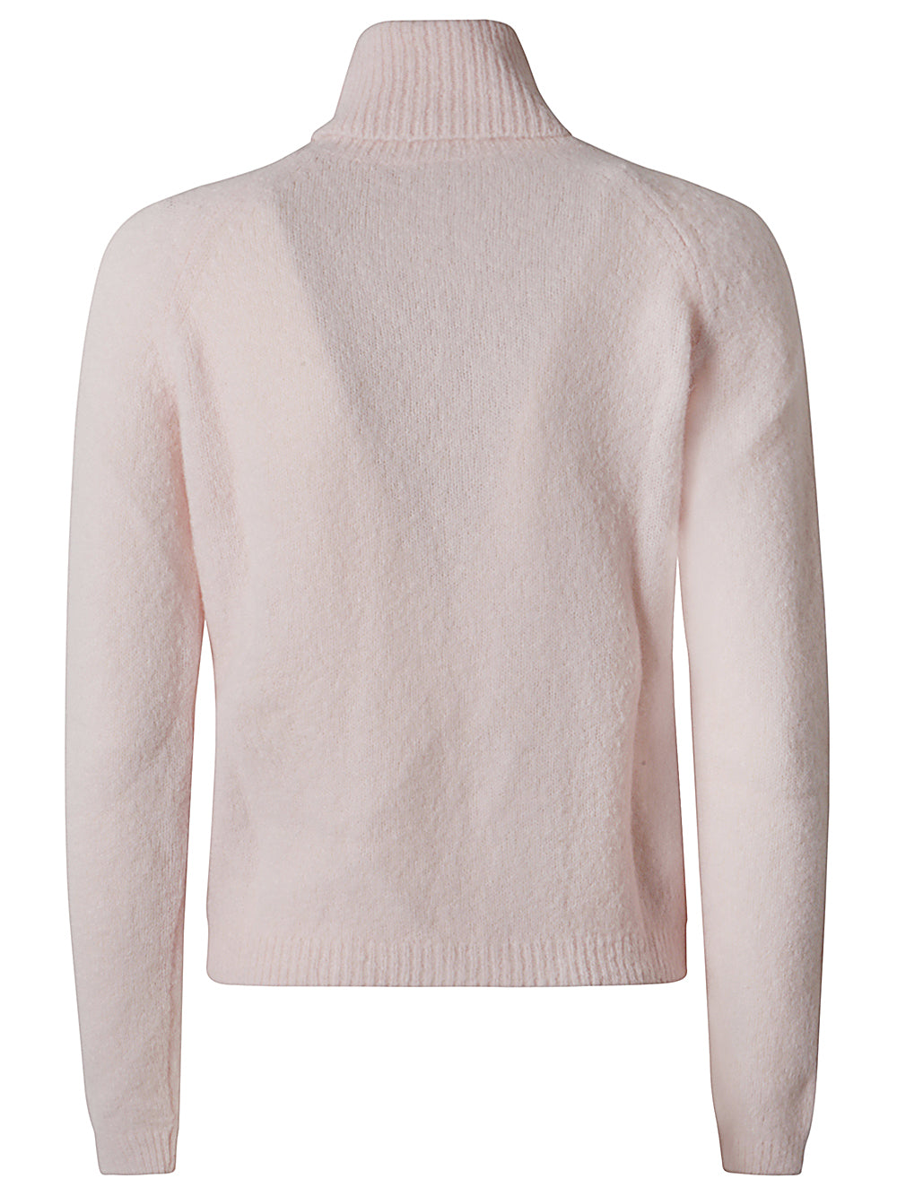 Women's Pink High-Neck Long-Sleeve Sweater image 1