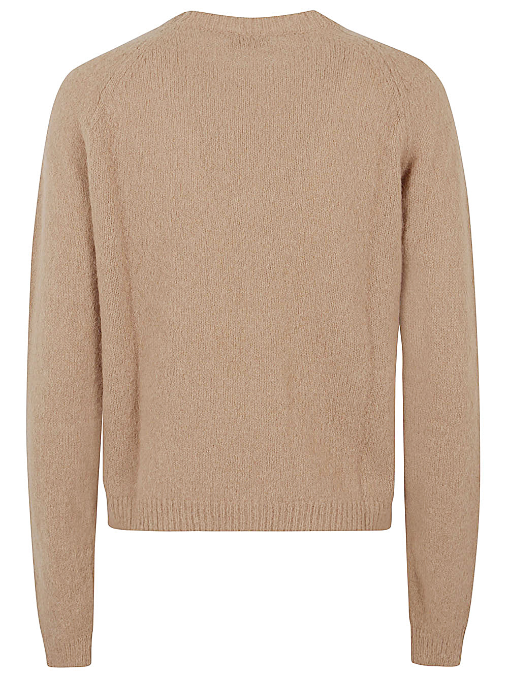 Camel Crew Neck Long Sleeve Sweater image 1