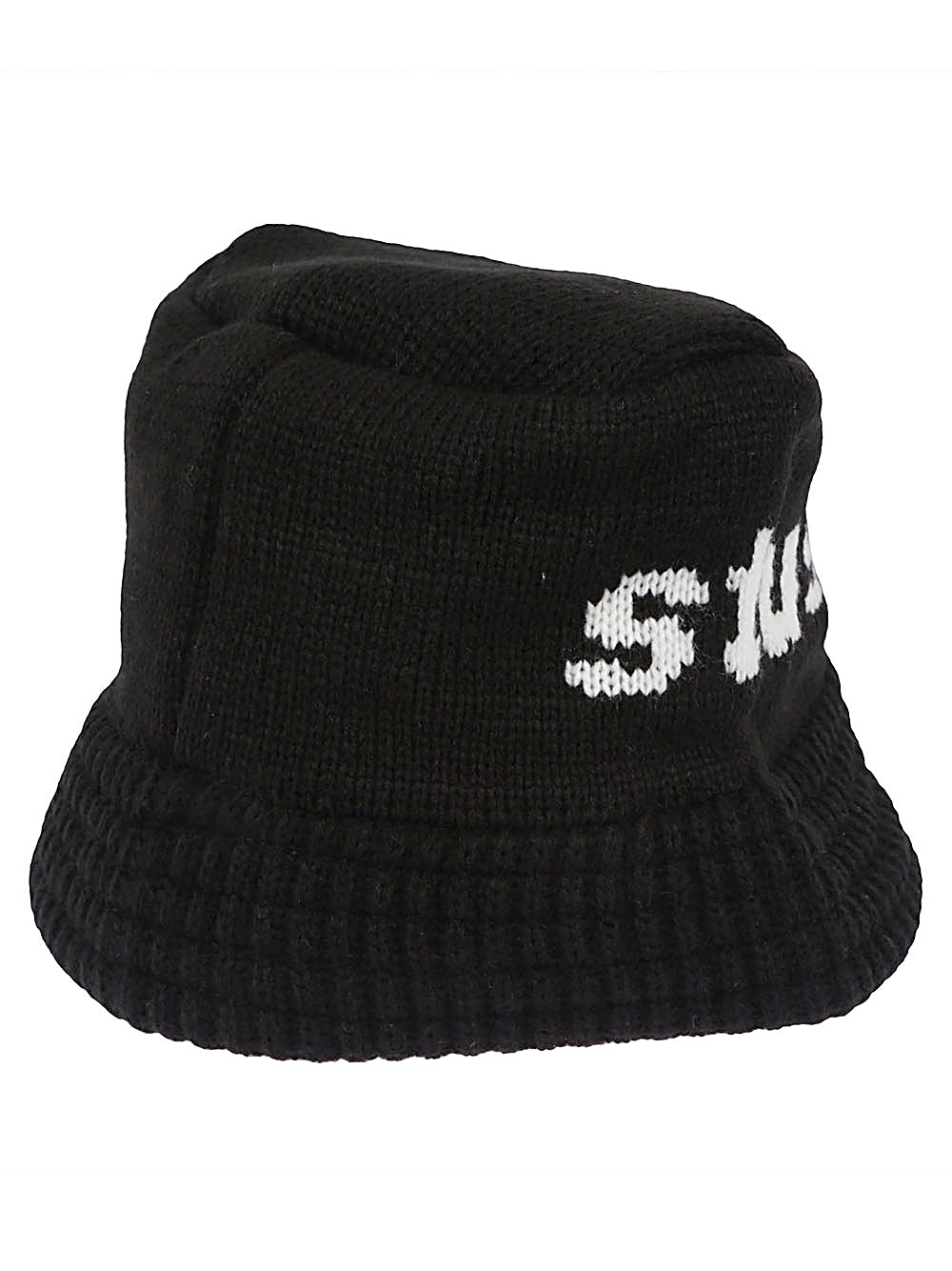 Stussy Black Hat with Red and White Logo image 1