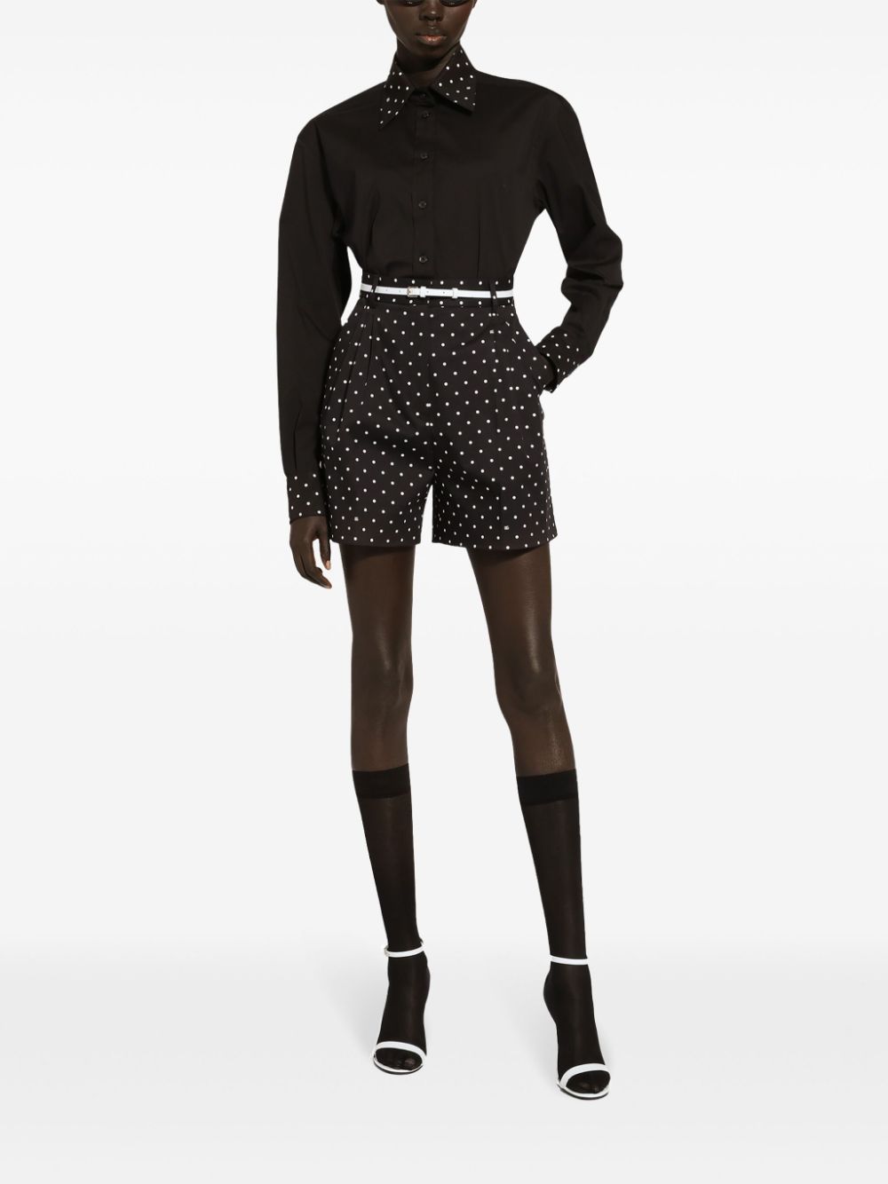 Dolce & Gabbana High-Waisted Polka Dot Shorts image 1