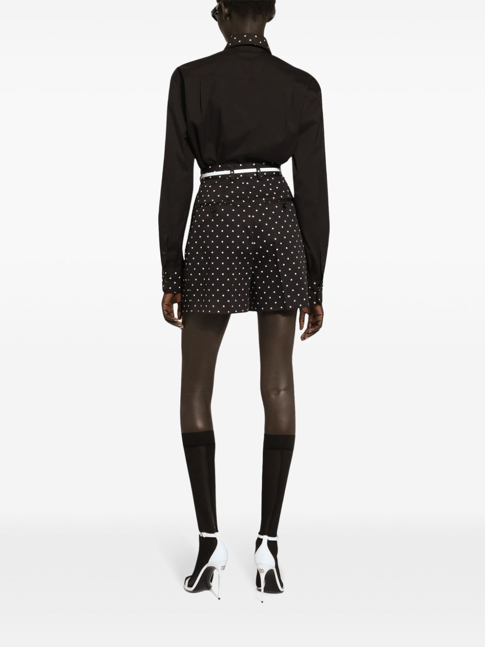 Dolce & Gabbana High-Waisted Polka Dot Shorts image 2