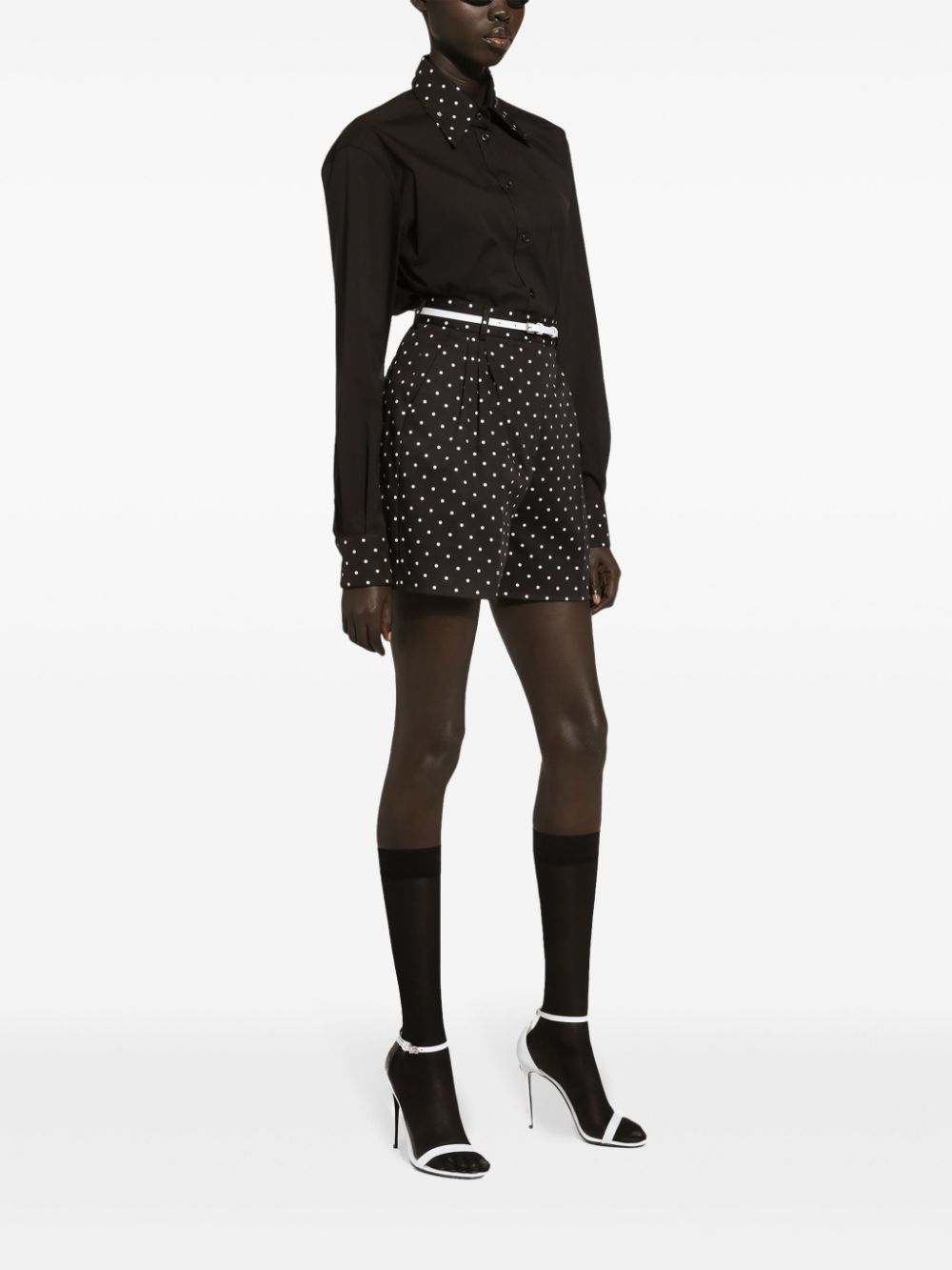 Dolce & Gabbana High-Waisted Polka Dot Shorts image 3