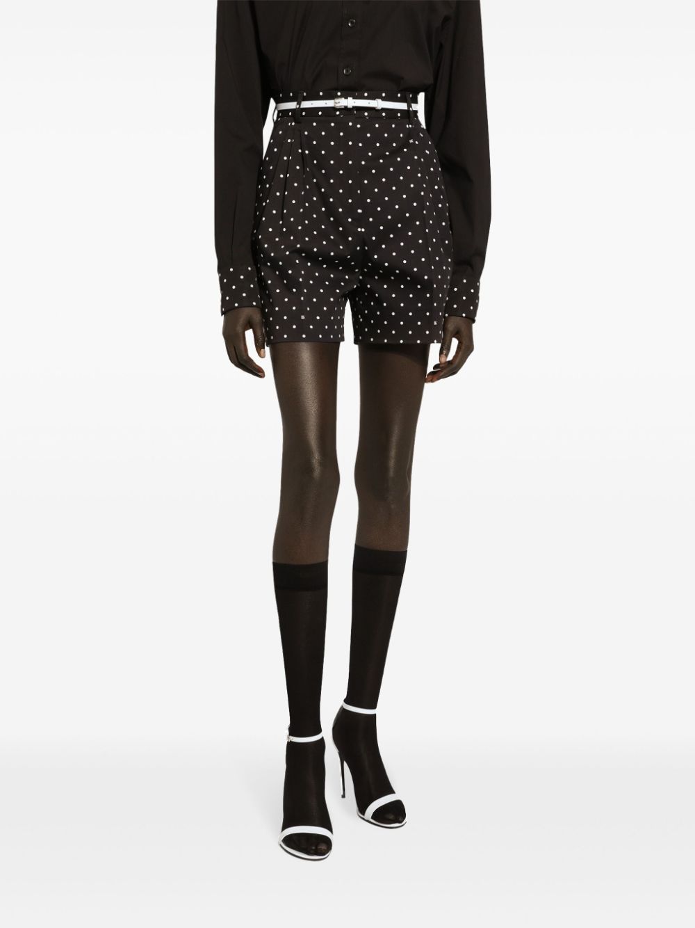 Dolce & Gabbana High-Waisted Polka Dot Shorts image 4