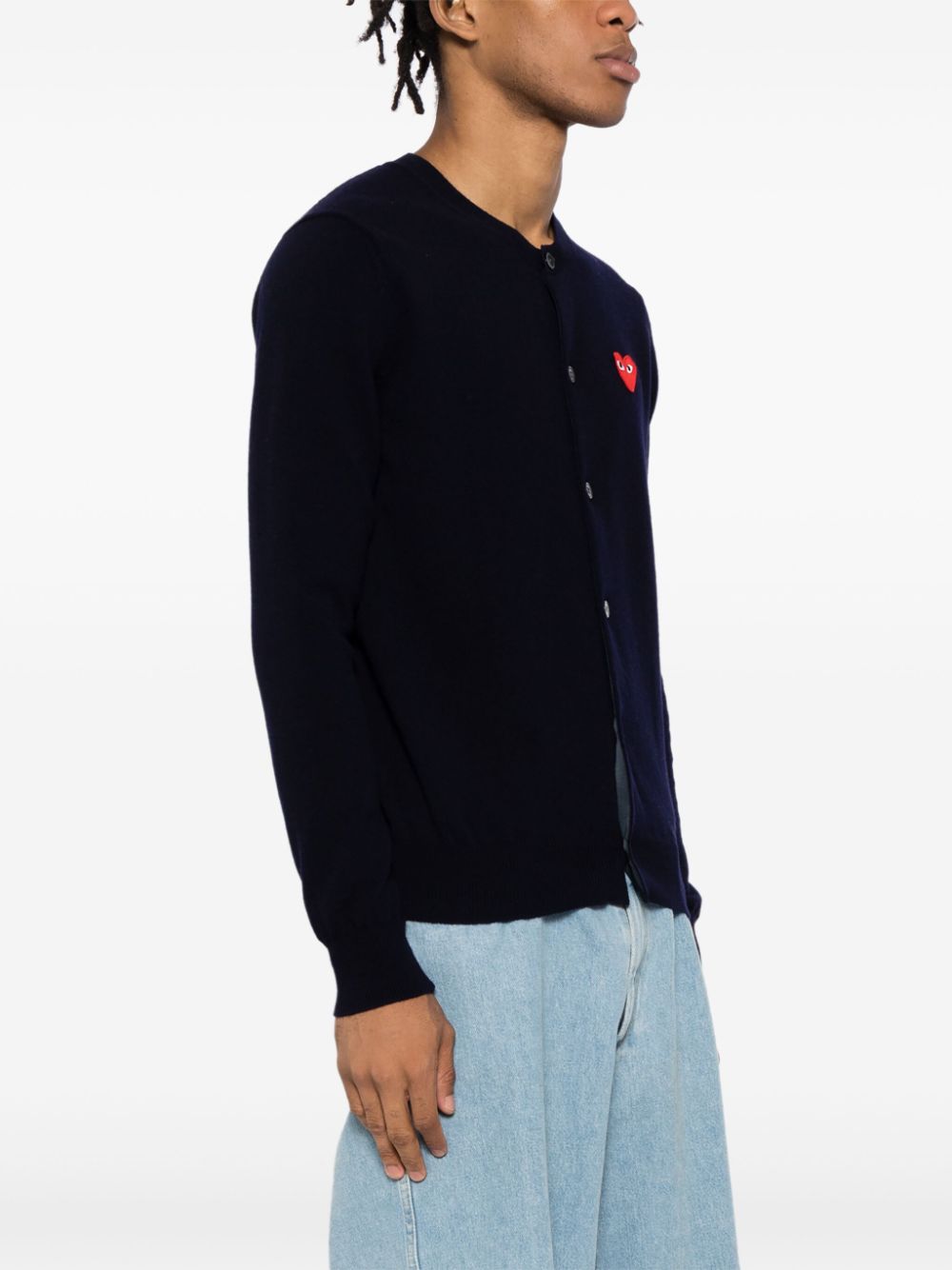 Comme des Garcons Blue Wool Sweater image 2