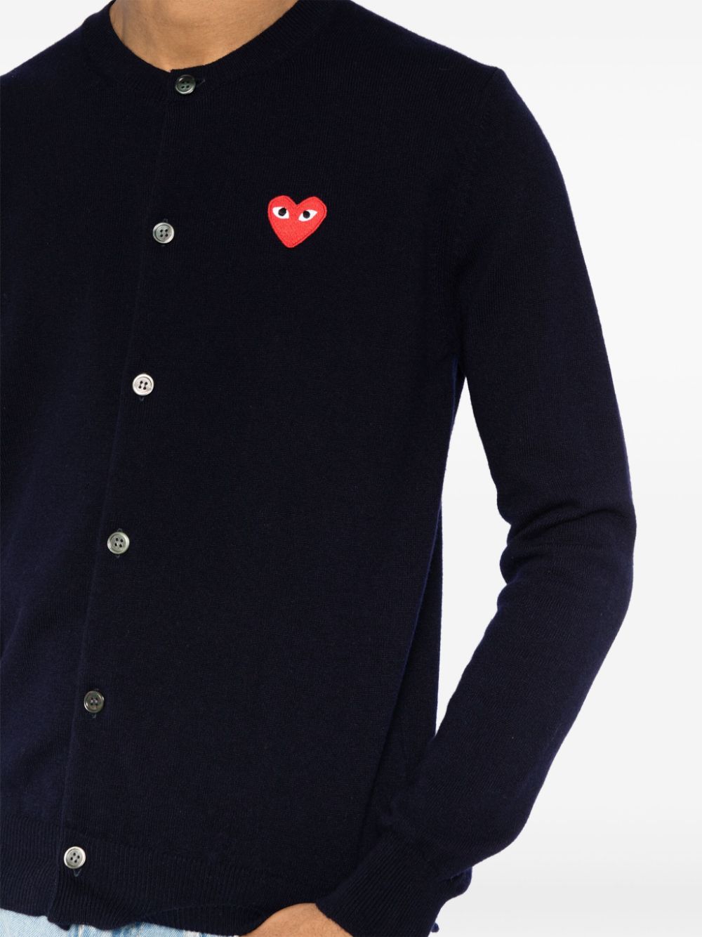 Comme des Garcons Blue Wool Sweater image 4