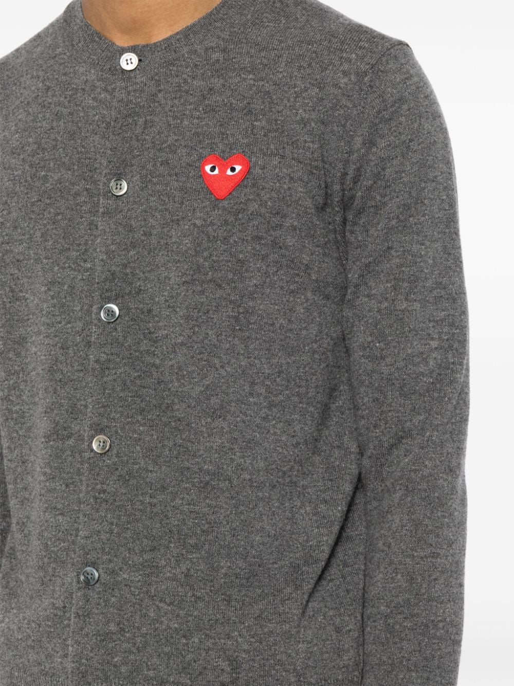 Comme des Garçons Grey Cotton Sweater image 5