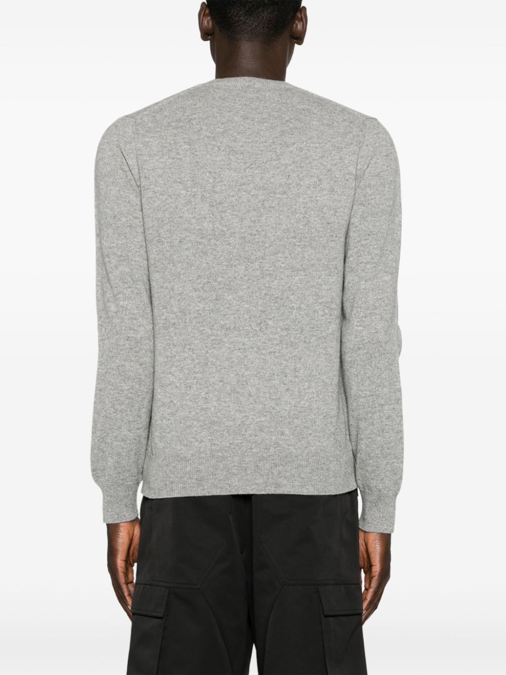 Comme des Garçons Play Grey Heart Patch Wool Sweater image 4