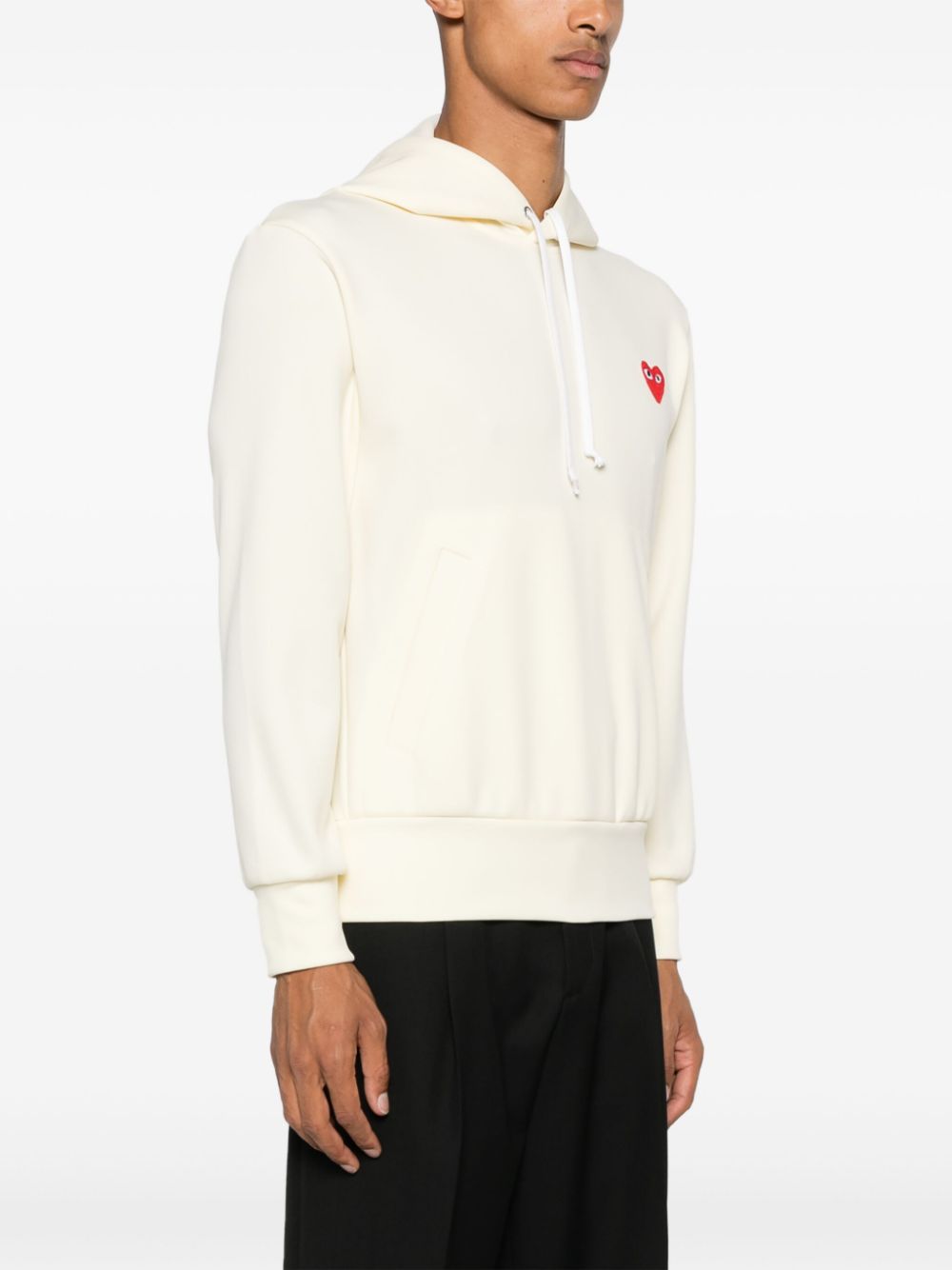 Comme des Garçons Play Yellow Heart Patch Pullover Sweater image 5