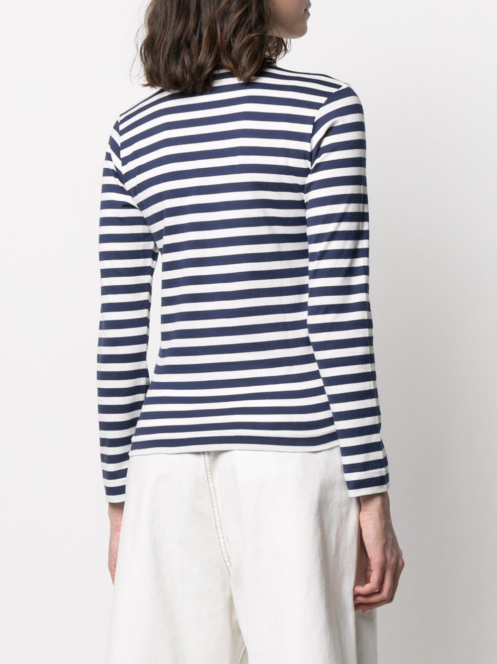 Comme des Garcons Blue Striped Long-Sleeve T-Shirt image 2