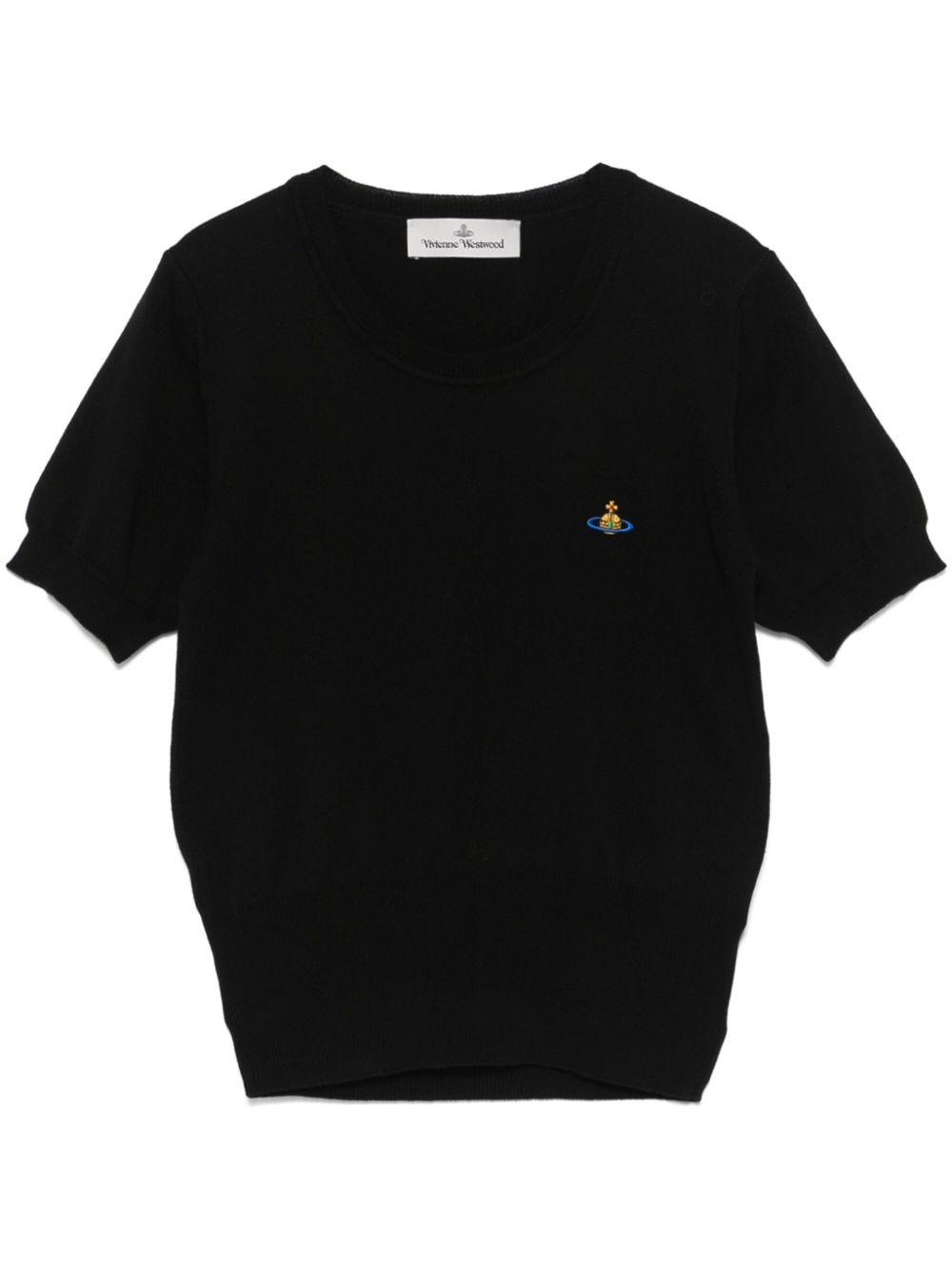 Vivienne Westwood Black Cotton-Cashmere Blend Sweater image 0